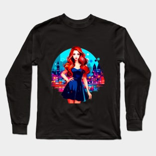 Fire and City Long Sleeve T-Shirt